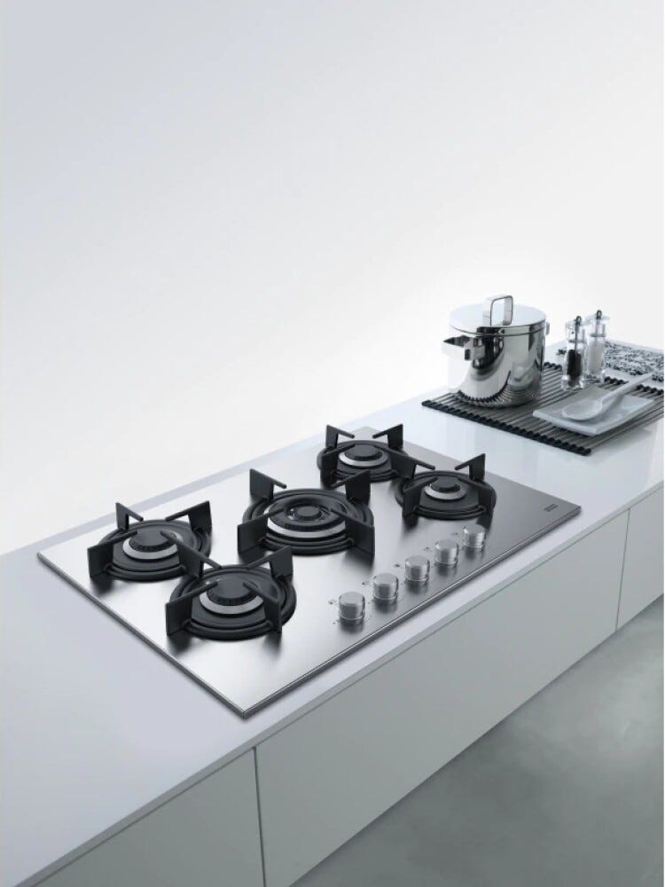 Franke FHCR 755 4G TC HE XA C Mythos Steel Pro Piano cottura a gas cm 75 - inox