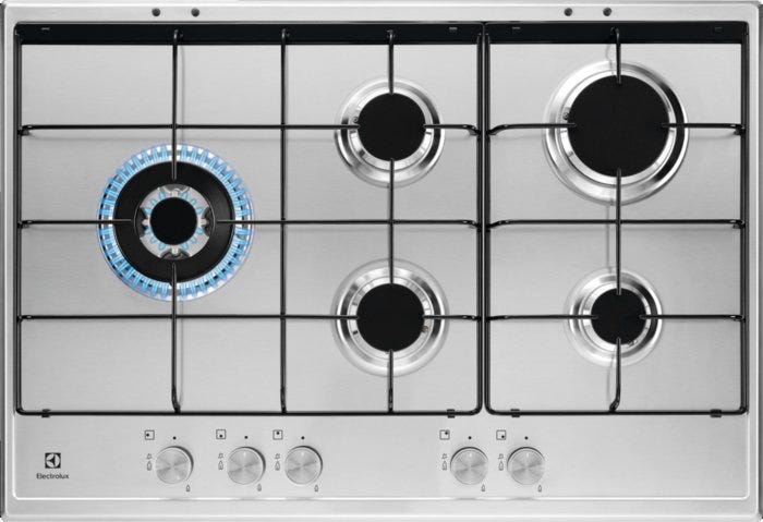 Electrolux KGS7564SX SLIM PROFILE Piano cottura a gas cm. 75 - inox - griglie smaltate