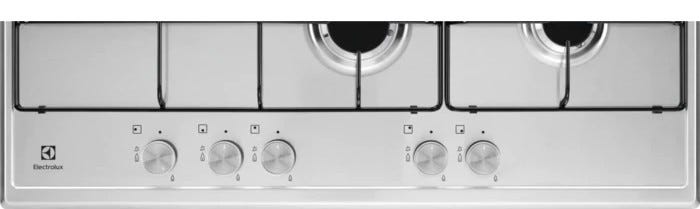 Electrolux KGS7564SX SLIM PROFILE Piano cottura a gas cm. 75 - inox - griglie smaltate