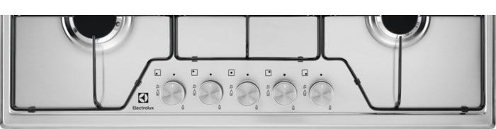 Electrolux KGS7524SX SLIM PROFILE Piano cottura a gas cm. 75 - inox griglie smaltate
