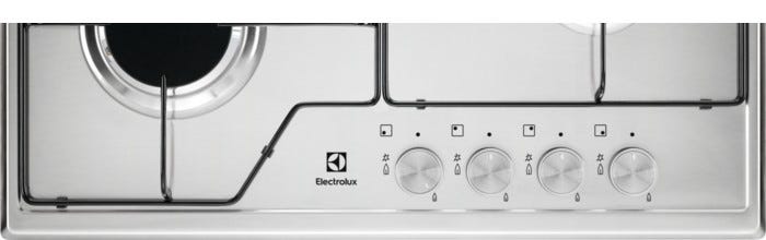 Electrolux KGS6424SX SLIM PROFILE Piano cottura a gas cm. 60 - inox griglie smaltate