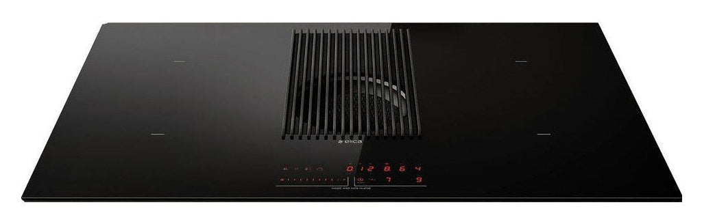 Elica NIKOLATESLA PRIME S BL/A P/83 Piano cottura induzione con cappa aspirante integrata cm. 80 - vetroceramica nero
