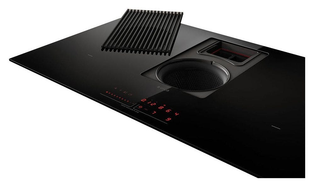 Elica NIKOLATESLA PRIME S BL/A P/83 Piano cottura induzione con cappa aspirante integrata cm. 80 - vetroceramica nero