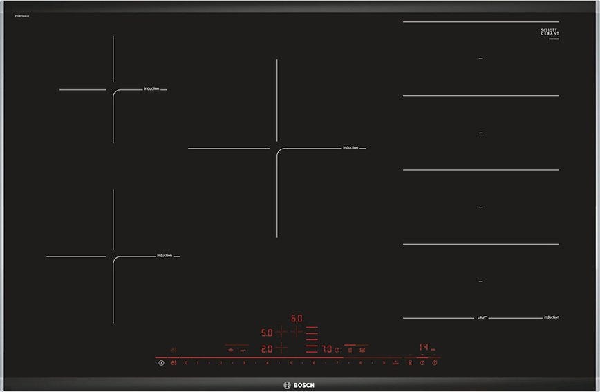 Bosch PXV875DC1E Serie 8 Piano cottura a induzione cm 80 - vetroceramica nero