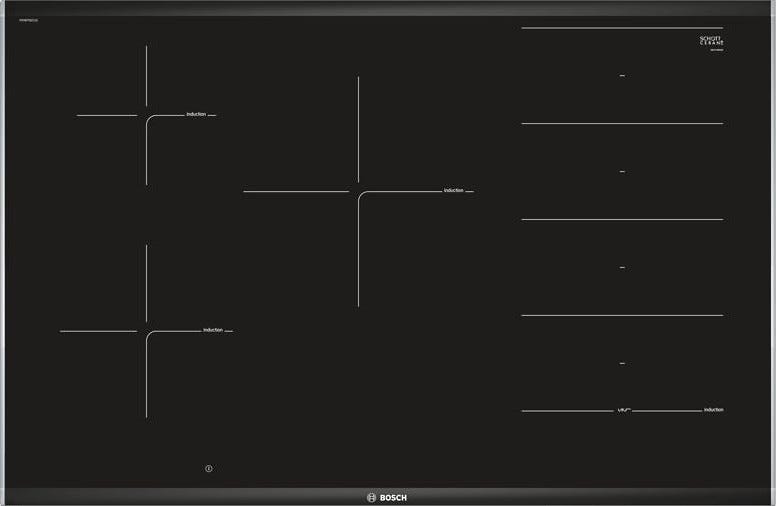 Bosch PXV875DC1E Serie 8 Piano cottura a induzione cm 80 - vetroceramica nero