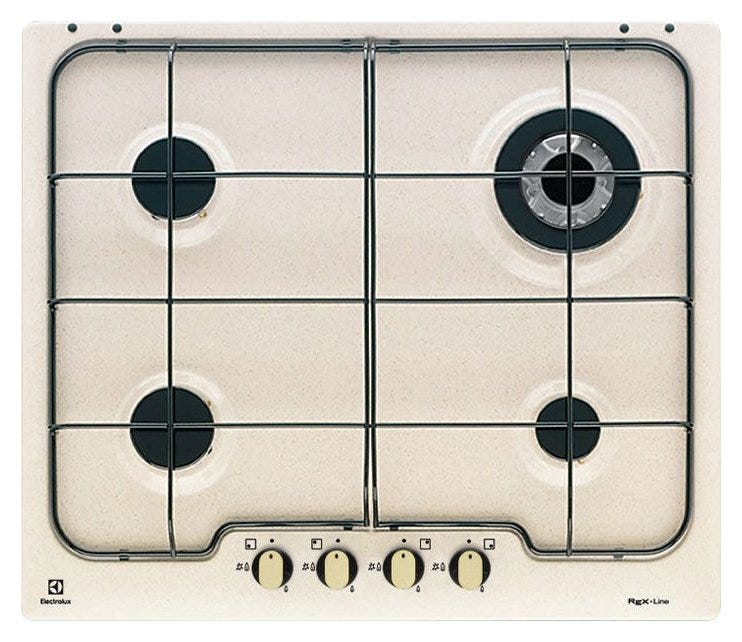 Electrolux PS640RUV RUSTICO Piano cottura cm. 60 - sabbia manopole finitura bronzo