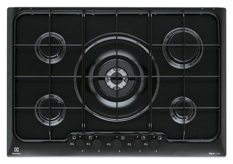 Electrolux PN750UV SOFT Piano cottura a gas cm. 75 - nero