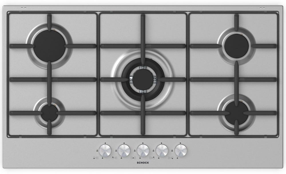 Schock Silver PC90 AV Piano cottura a gas cm 90 - inox