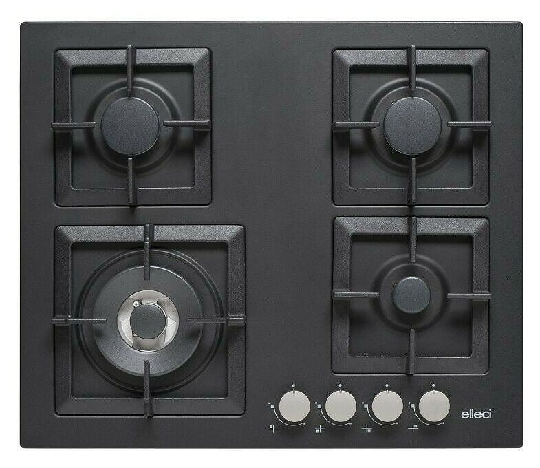 Elleci Plano 60 Plano Piano cottura a gas cm. 60 - granitek - nero