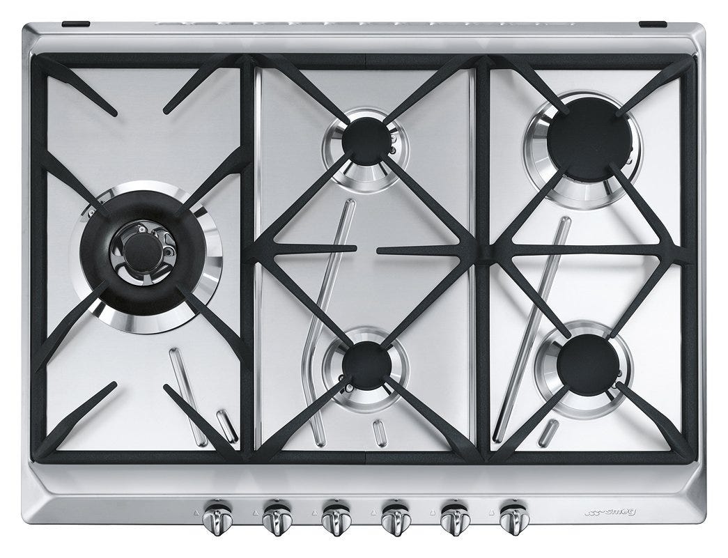 Smeg SRV575GH5 Contemporanea Piano cottura cm. 70 - inox