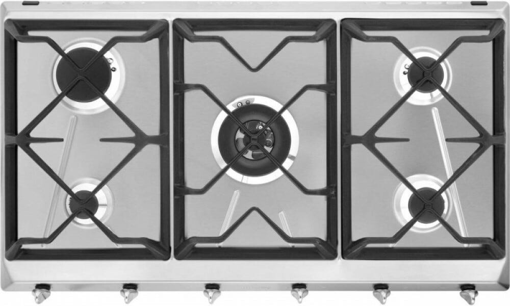 Smeg SRV596GH5 Contemporanea Piano cottura cm. 90 - inox