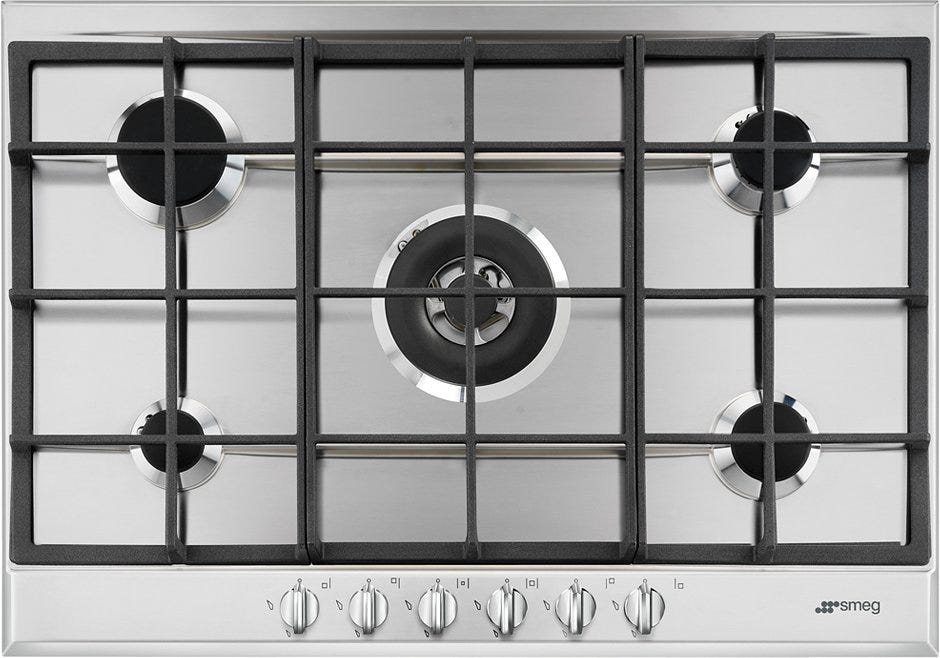 Smeg P272XGH Selezione Piano cottura cm. 70 - inox