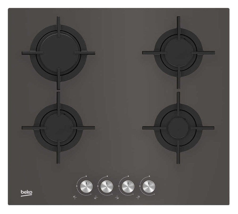 Beko HILG 64222 SZG Linea Shades Piano cottura a gas cm 60 - vetro grigio pietra