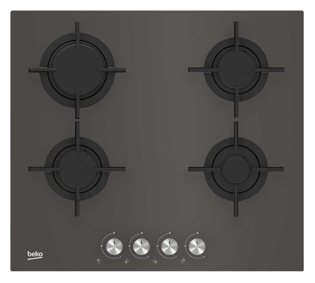 Beko HILG 64222 SZG Linea Shades Piano cottura a gas cm 60 - vetro grigio pietra