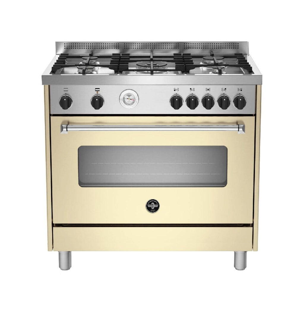 La Germania AMN965GCRT Americana Cucina da accosto cm. 90 x 60 - crema 1 forno a gas + 5 fuochi a gas