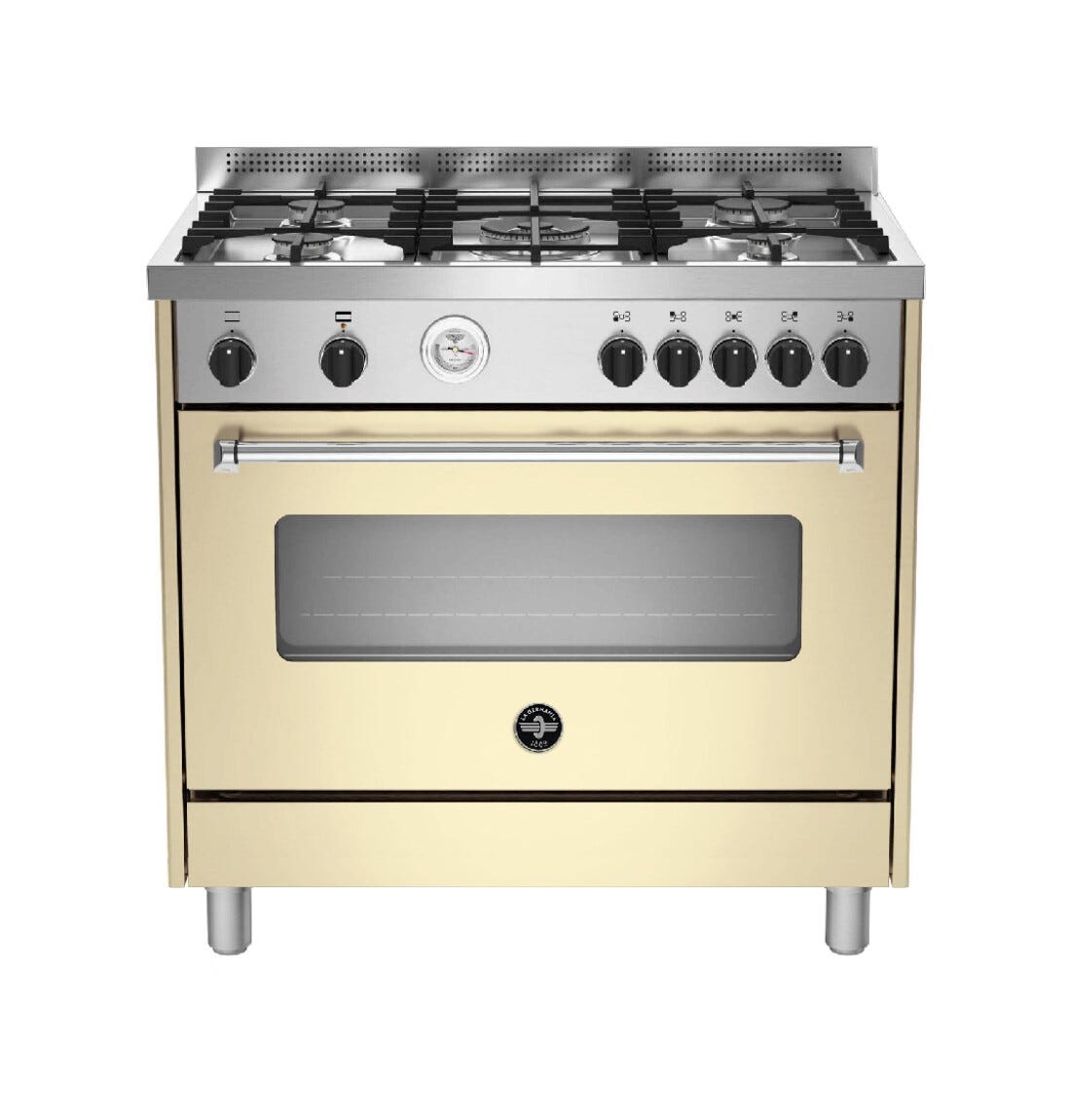 La Germania AMN965GCRT Americana Cucina da accosto cm. 90 x 60 - crema 1 forno a gas + 5 fuochi a gas