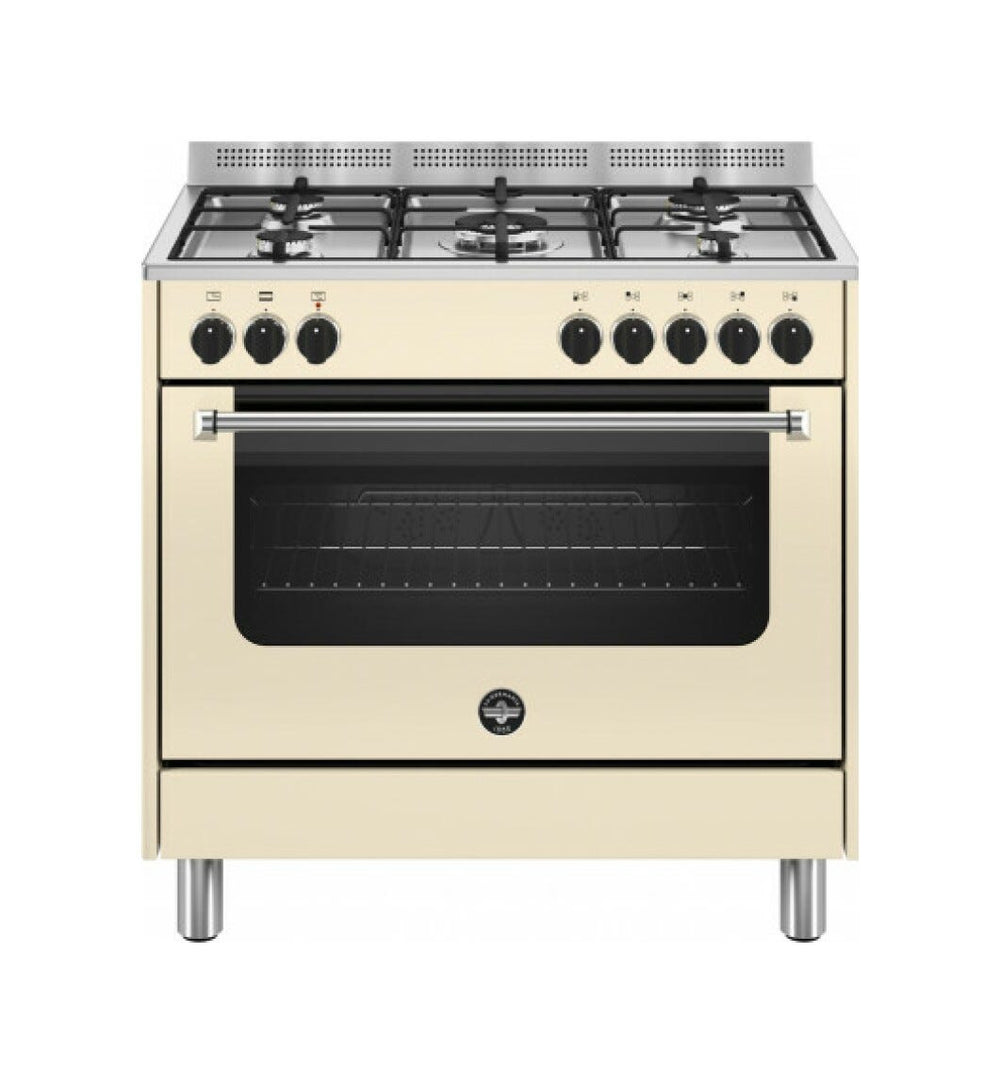 La Germania AMN965ECRV/24 Americana Cucina da accosto cm. 90 x 60 - crema 1 forno elettrico + 5 fuochi a gas