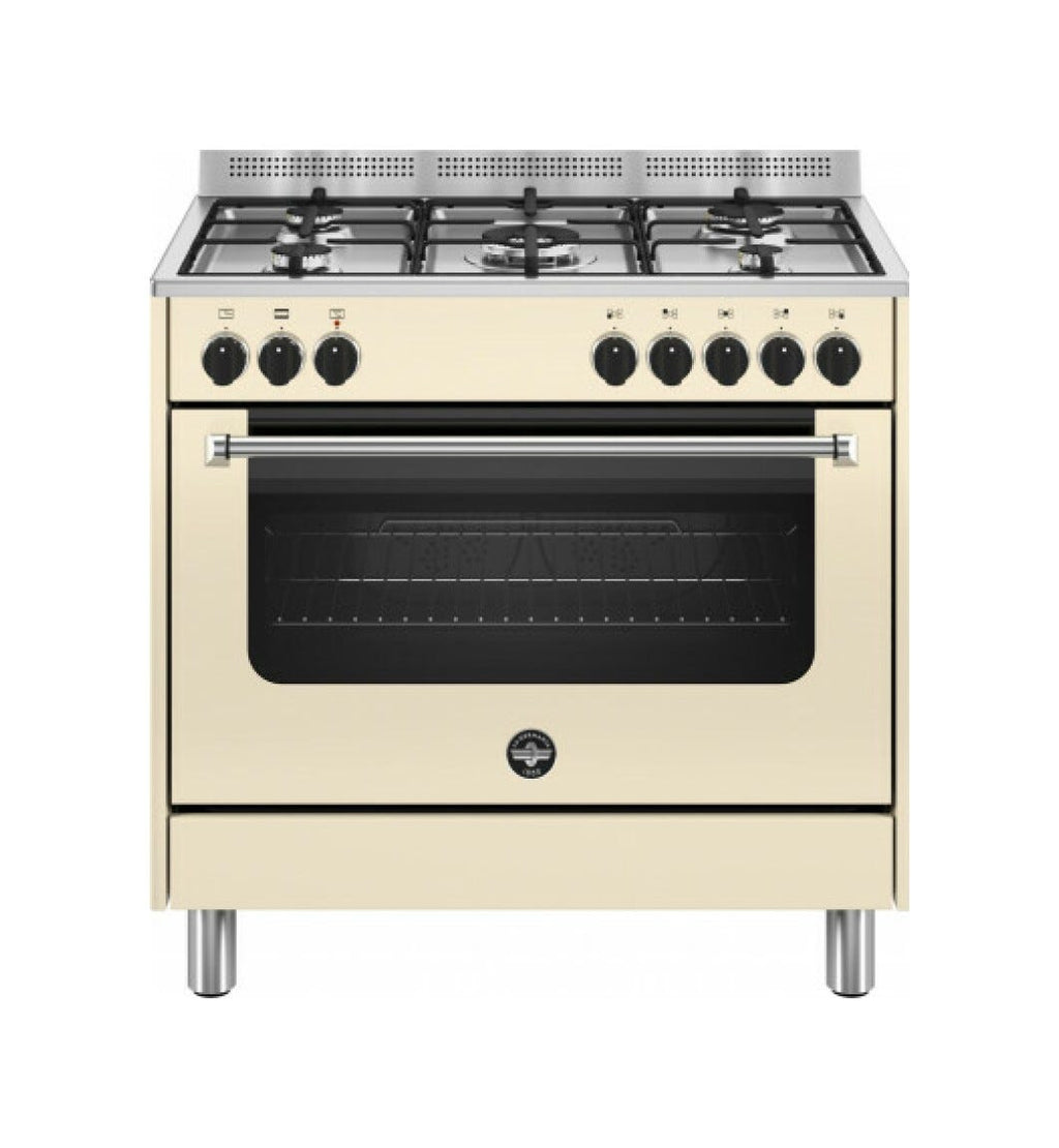 La Germania AMN965ECRV/24 Americana Cucina da accosto cm. 90 x 60 - crema 1 forno elettrico + 5 fuochi a gas