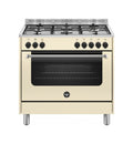 La Germania AMN965ECRV/24 Americana Cucina da accosto cm. 90 x 60 - crema 1 forno elettrico + 5 fuochi a gas
