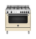 La Germania AMN965GCRV/24 Americana Cucina da accosto cm. 90 x 60 - crema 1 forno a gas + 5 fuochi a gas