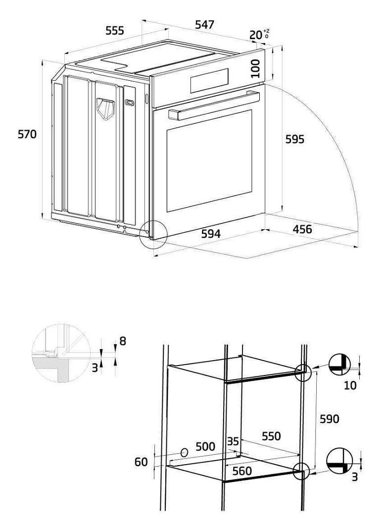 Beko BIM 16100 DXOS Forno multifunzione cm 60 - dark inox