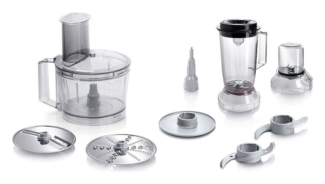 Bosch MCM3501M MultiTalent 3 Robot multifunzione compatto - nero/inox