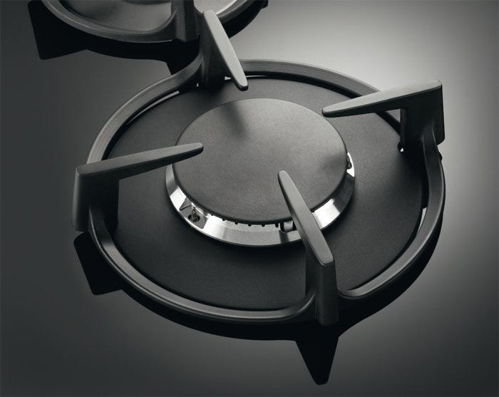 Electrolux EGG6407K Piano cottura a gas cm. 60 - vetro nero