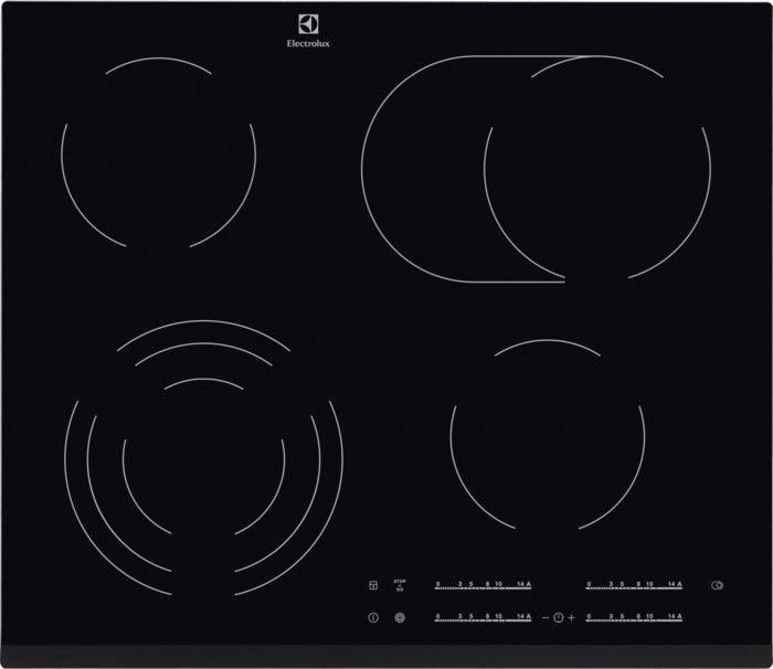 Electrolux EHF6547FXK Piano cottura elettrico cm. 60 - vetroceramica nero