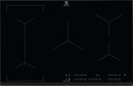 Electrolux EIV835 Piano cottura ad induzione cm. 78 - vetroceramica nero