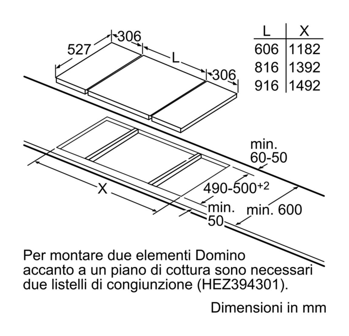 Bosch PIB375FB1E Serie 6 Piano cottura a induzione cm 30 - vetroceramica nero profili laterali inox