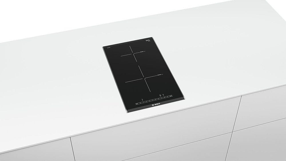Bosch PIB375FB1E Serie 6 Piano cottura a induzione cm 30 - vetroceramica nero profili laterali inox