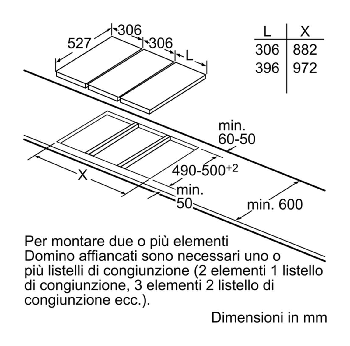 Bosch PIB375FB1E Serie 6 Piano cottura a induzione cm 30 - vetroceramica nero profili laterali inox
