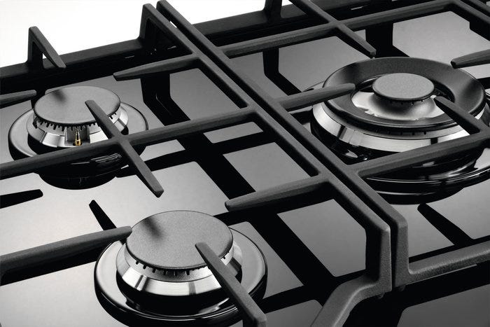 Electrolux EGG7536K Piano cottura a gas cm. 75 - cristallo nero
