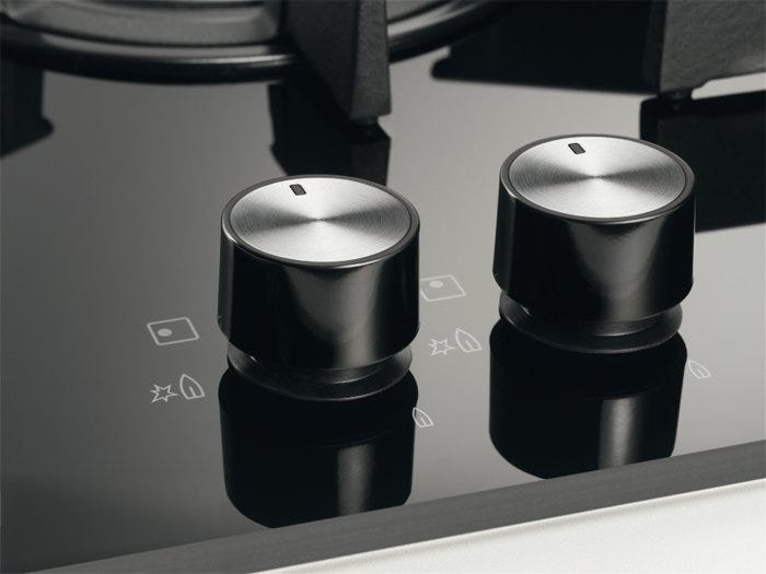 Electrolux EGG7536K Piano cottura a gas cm. 75 - cristallo nero