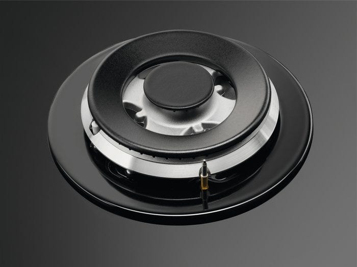 Electrolux EGG7536K Piano cottura a gas cm. 75 - cristallo nero