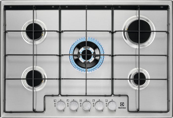 Electrolux EGS7534X Piano cottura a gas cm. 75 - inox
