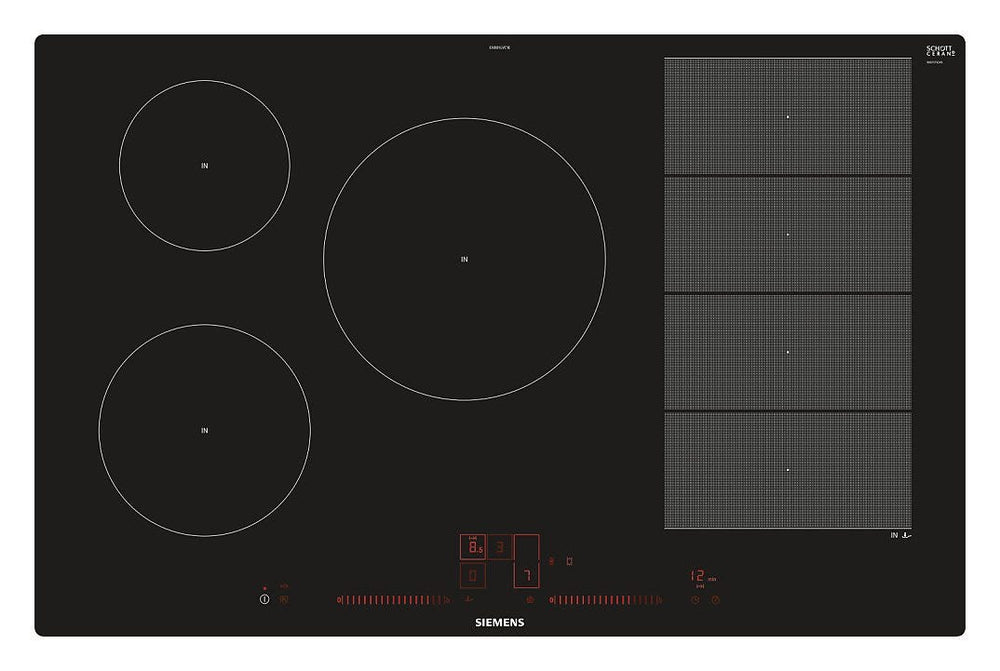 Siemens EX801LVC1E Piano cottura a induzione 80 cm - nero/acciaio inossidabile