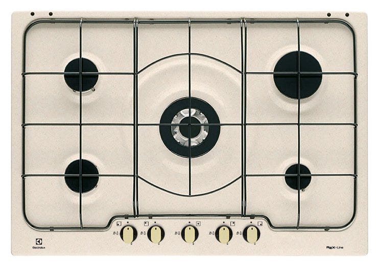 Electrolux RGG7253OON Piano cottura a gas cm. 75 - sabbia