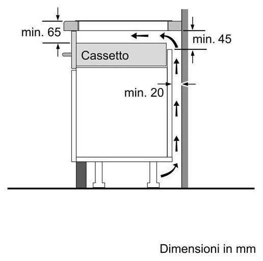 Bosch PXE601DC1E Serie 8 Piano cottura a induzione cm 60 - vetroceramica nero