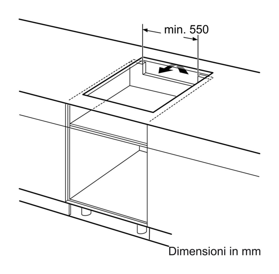 Bosch PXX675DC1E Serie 8 Piano cottura a induzione cm. 61 - vetroceramica nero