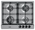 Blanco 1046140 Exclusive 6x5-4 Piano cottura a gas, 4 fuochi, cm 58, inox