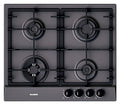 Blanco 1046141 Exclusive 6x5-4 Piano cottura a gas, 4 fuochi, cm 58, silgranit, grigio roccia