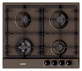 Blanco 1046149 Exclusive 6x5-4 Piano cottura a gas, 4 fuochi, cm 58, silgranit, caffè