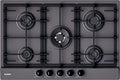 Blanco 1047141 Exclusive 7x5-5 Piano cottura a gas, 5 fuochi, cm 75, silgranit, grigio roccia