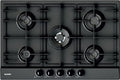 Blanco 1047148 Exclusive 7x5-5 Piano cottura a gas, 5 fuochi, cm 75, silgranit, antracite