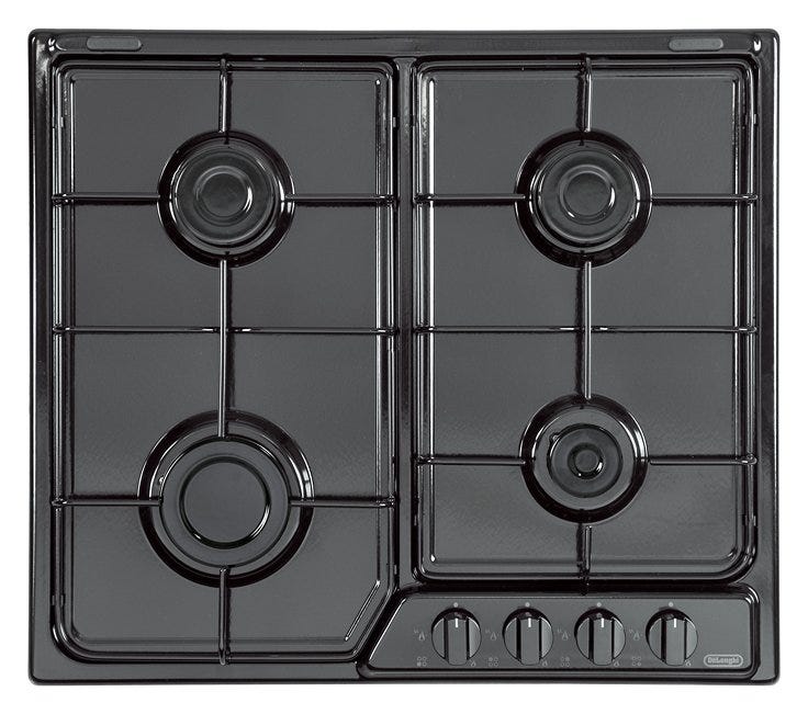 De Longhi FFN46ASV Family Piano cottura a gas cm. 60 - nero