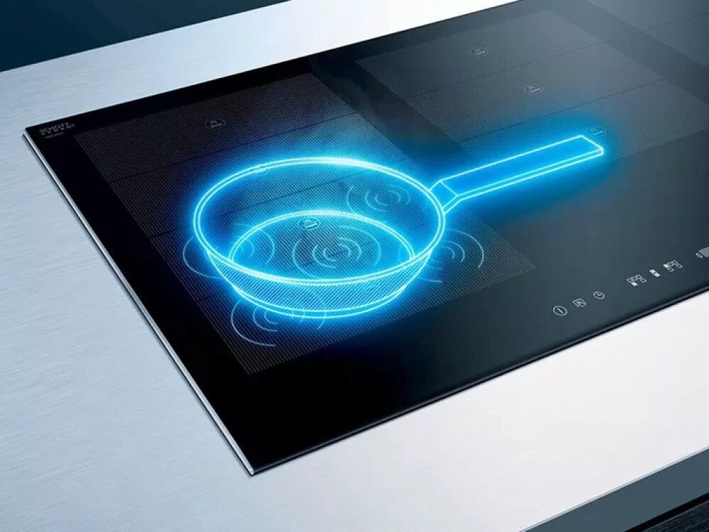 Siemens EX875LYV1E iQ700 Piano cottura a induzione 80 cm, Dual LightSlider, Zone Flexi, vetroceramica nero