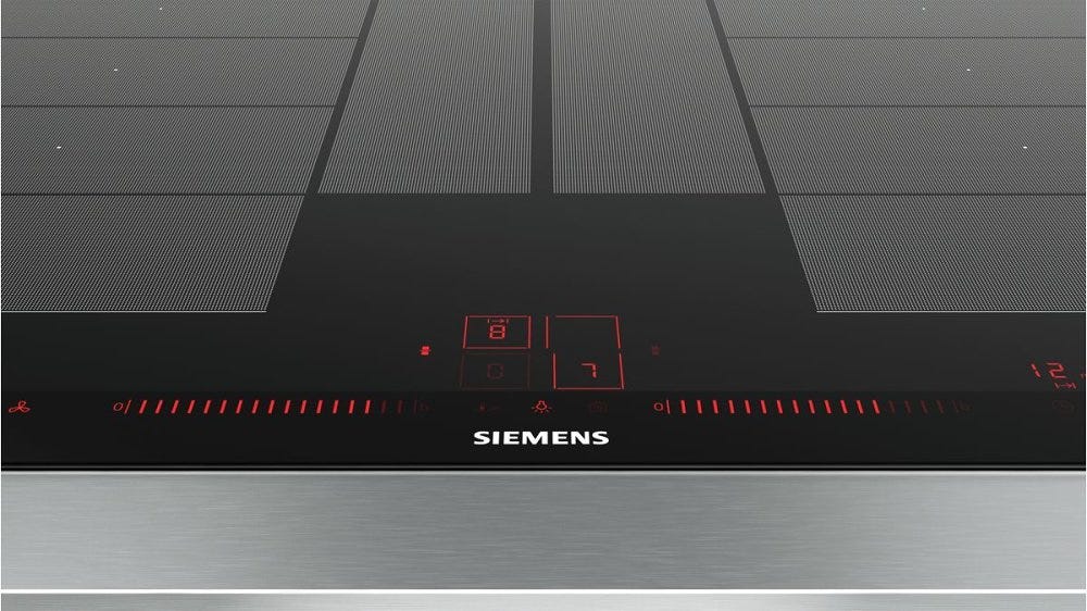 Siemens EX875LYV1E iQ700 Piano cottura a induzione 80 cm, Dual LightSlider, Zone Flexi, vetroceramica nero