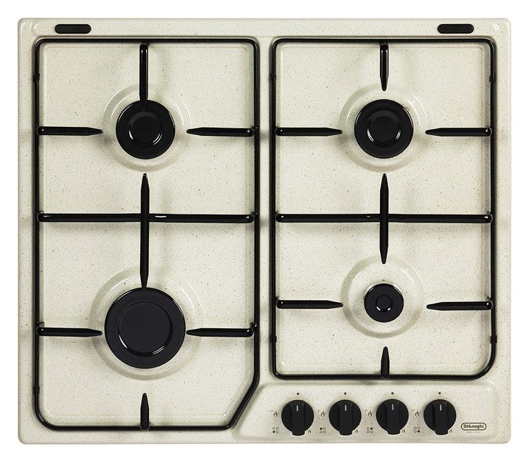 De Longhi FFS46ASV Family Piano cottura a gas cm. 60 - avena