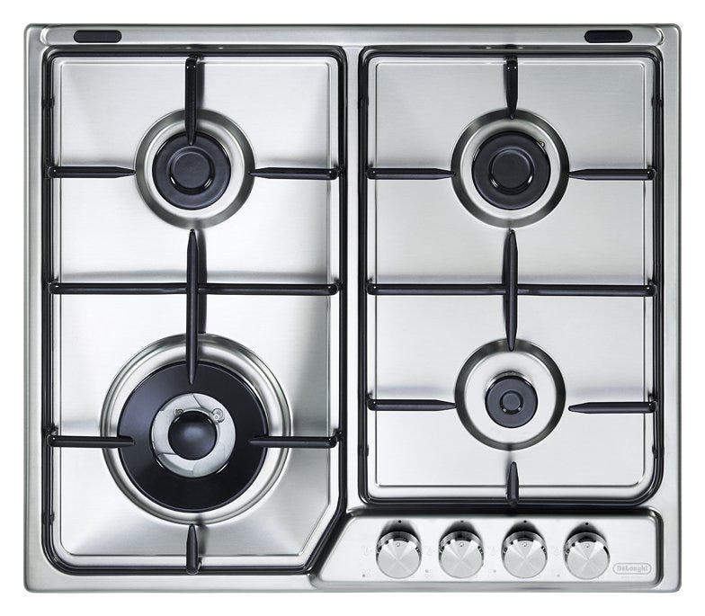 De Longhi IF46ASDVSPN Soft Piano cottura a gas cm. 60 - inox